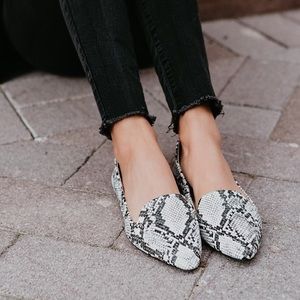 Snakeskin Loafers